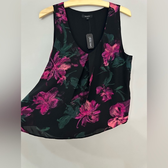 ✨NWT✨ RW&CO. Women’s Floral Print Sleeveless Top- Size Medium - Picture 4 of 9